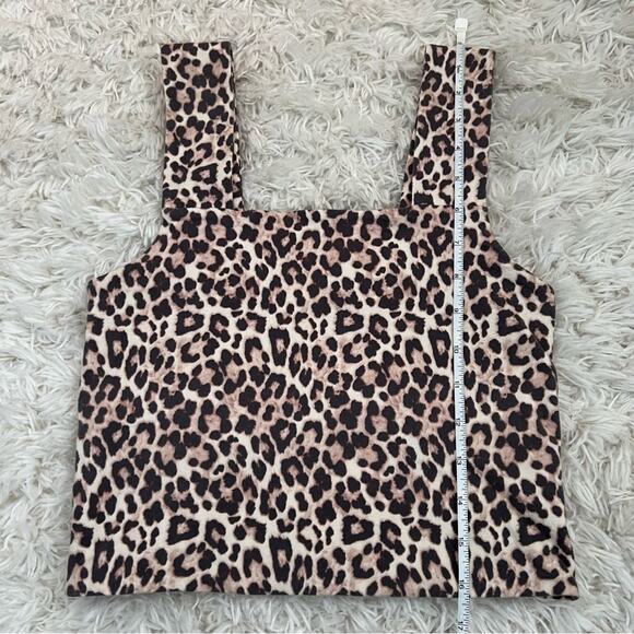 American Eagle Leopard Print Crop Tank Top Size S - Picture 5 of 6